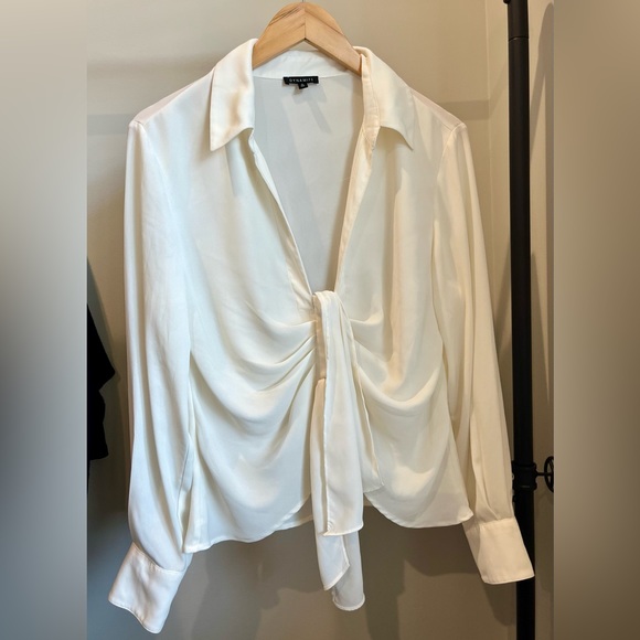 COPY - Deep V-Neck Blouse - Picture 3 of 6